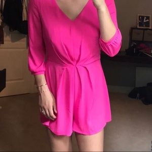 Hot pink romper